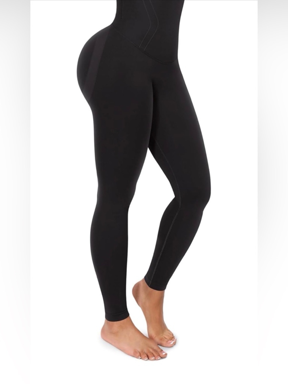 SHAPELLX Black High-Waist Sculpting Butt Lifting Leggings NWT LARGE